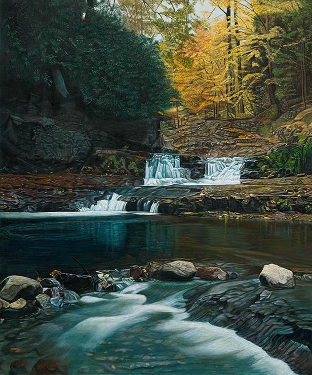 Buck Hills falls artwork by eric white